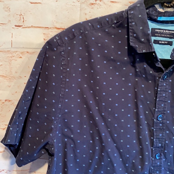 Denim and Flower Mens button down cotton casual XL - Picture 4 of 8